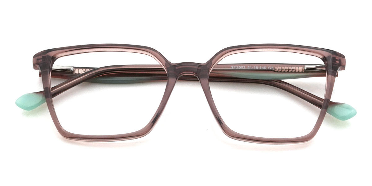 Cassis Purple Aurelio Glasses - Rectangle Glasses