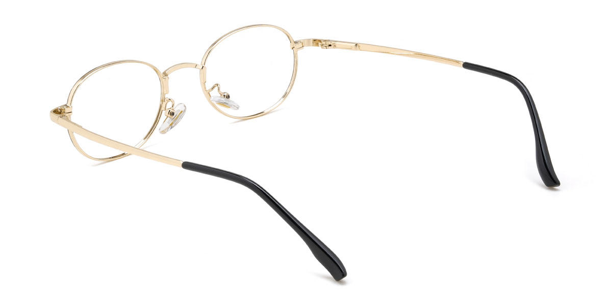 Gold Schwarz Darrion Brille - Oval Glasses