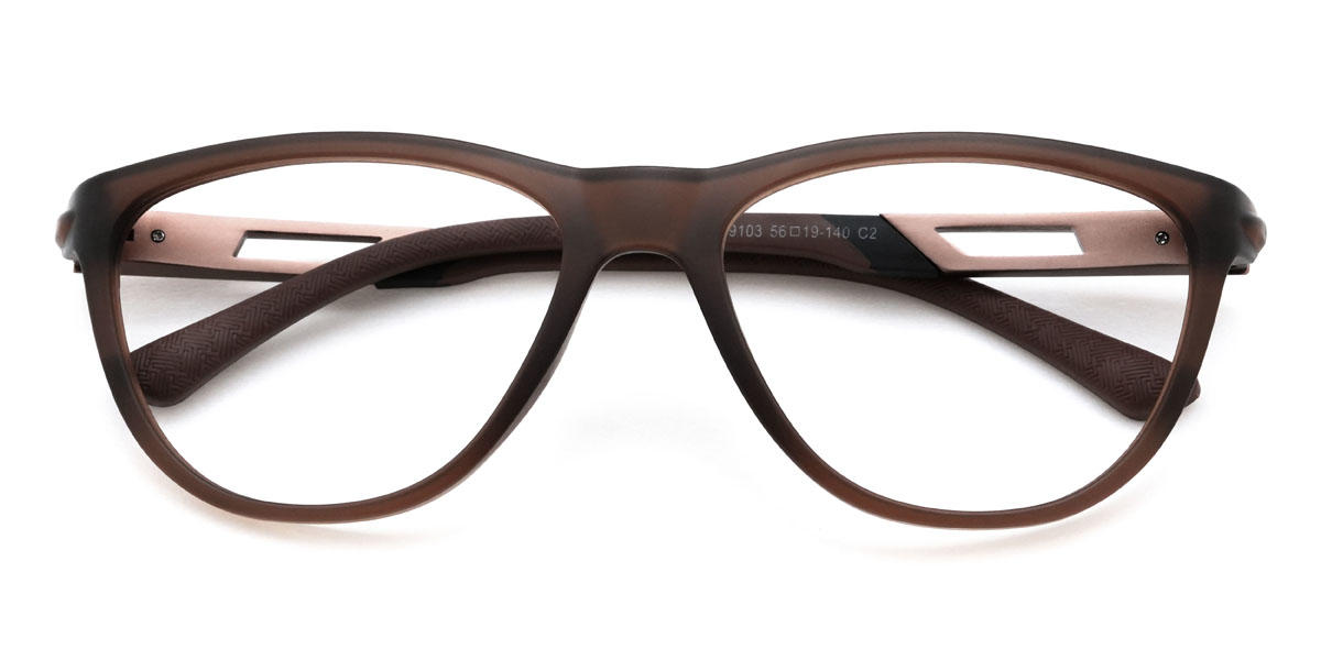 Marrón Ahmad Gafas - Oval Glasses