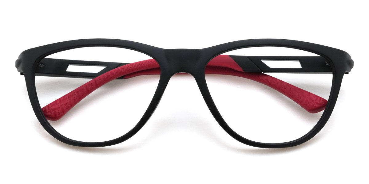 Black Ahmad Glasses - Oval Glasses