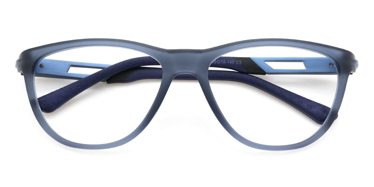Blue Ahmad Glasses - Oval Glasses