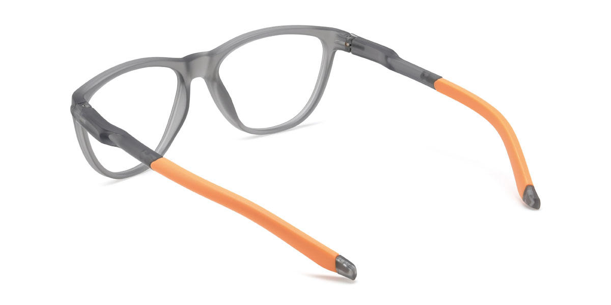 Grey Zainab Glasses - Oval Glasses