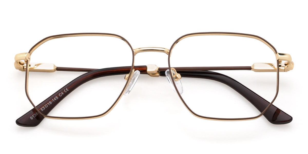 Brown Zohan Glasses - Rectangle Glasses
