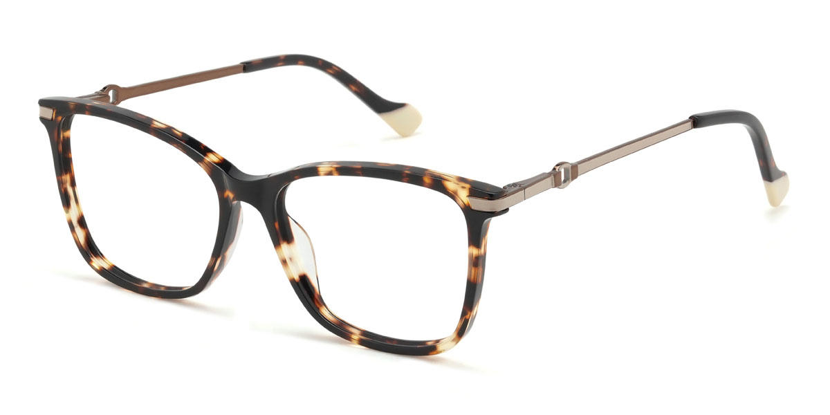Tortoiseshell Samaira Glasses - Rectangle Glasses