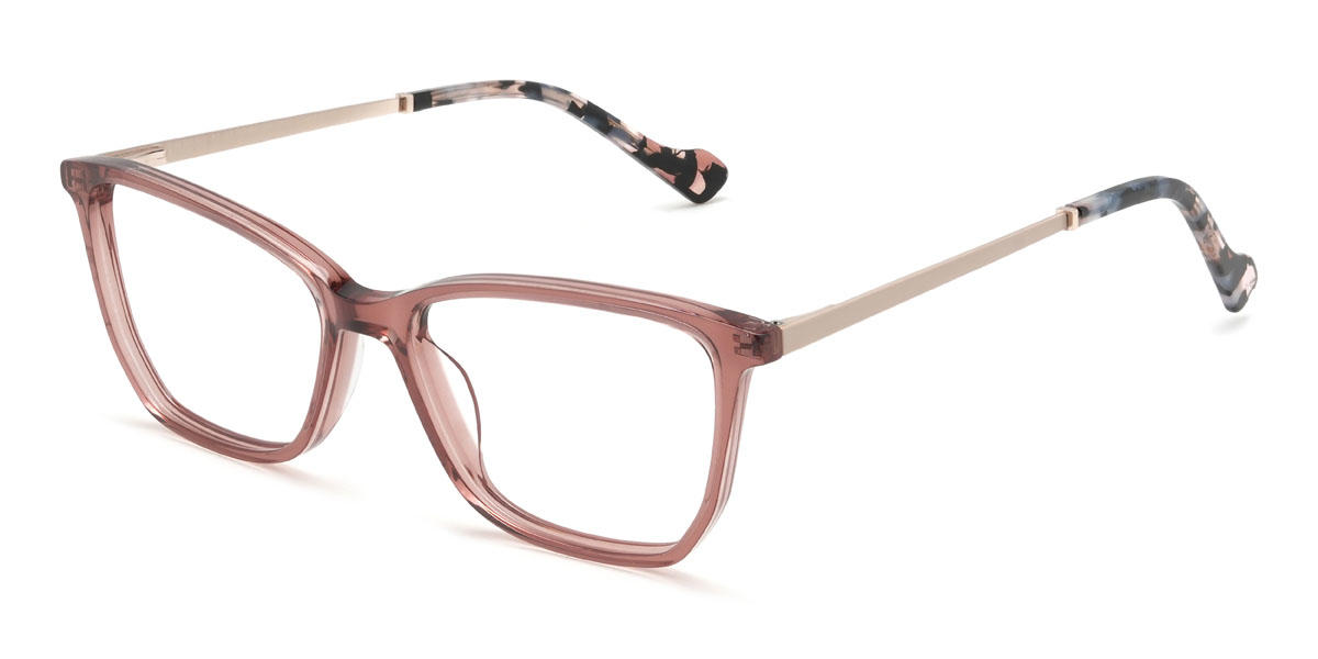 Cassis Purple Rakan Glasses - Rectangle Glasses