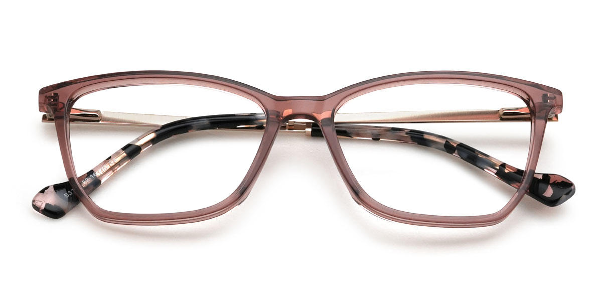 Cassis Purple Rakan Glasses - Rectangle Glasses
