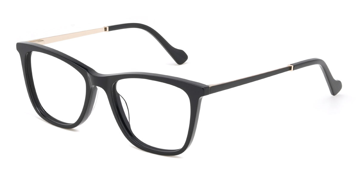 Black Alfie Glasses - Rectangle Glasses