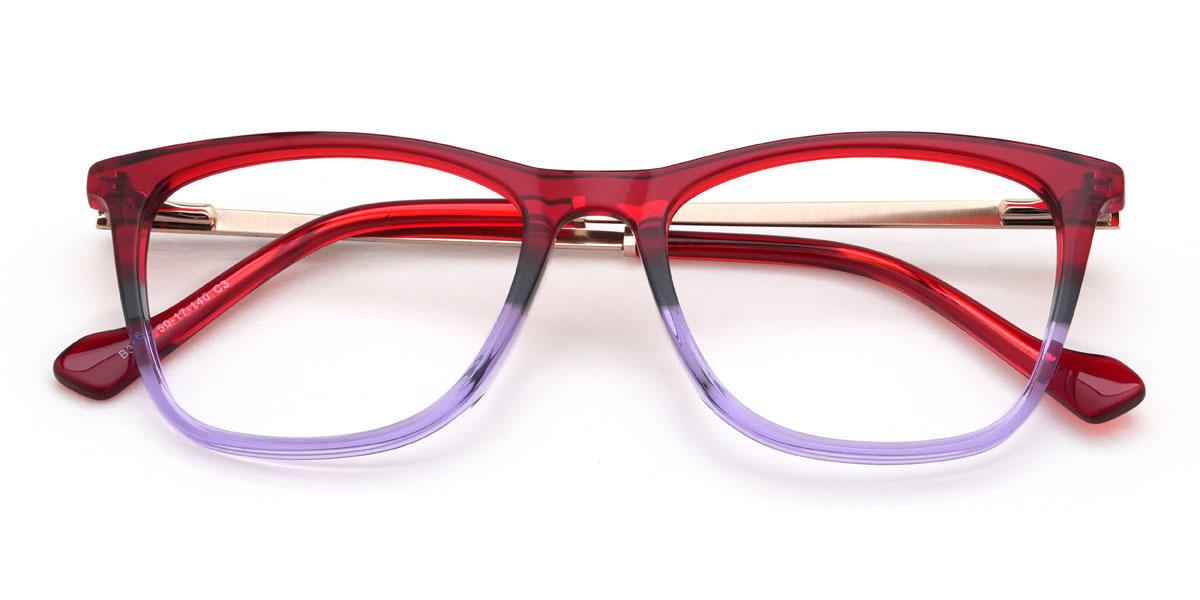 Rouge Violet Alfie Lunettes - Rectangle Glasses