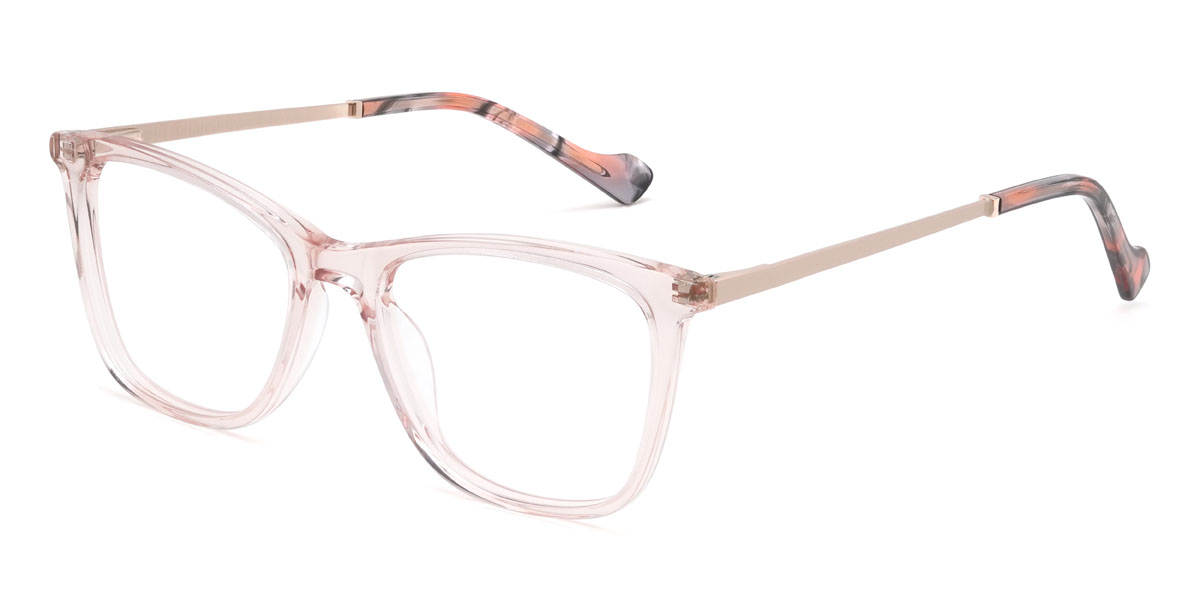 Light Pink Alfie Glasses - Rectangle Glasses