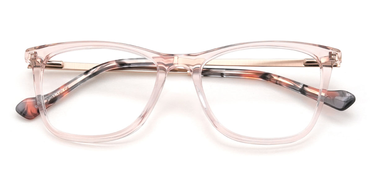 Light Pink Alfie Glasses - Rectangle Glasses