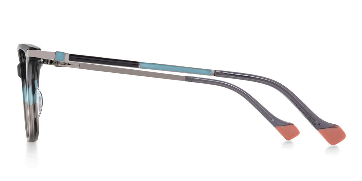 Grey Blue Maylee Glasses - Rectangle Glasses