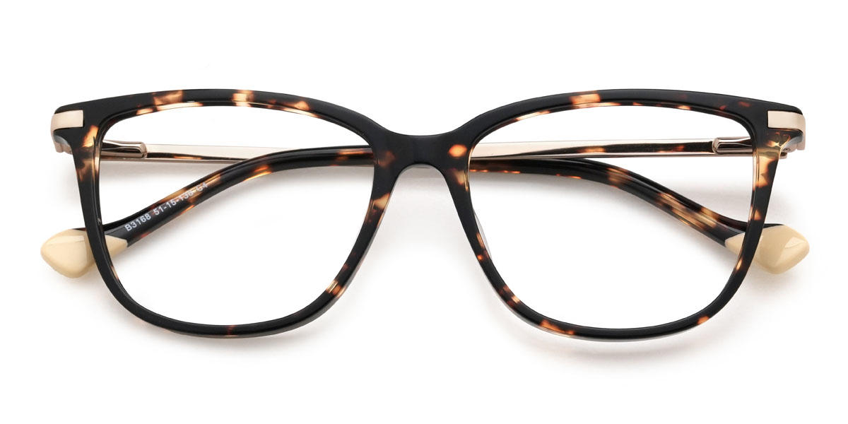 Schildpatt Maylee Brille - Rectangle Glasses