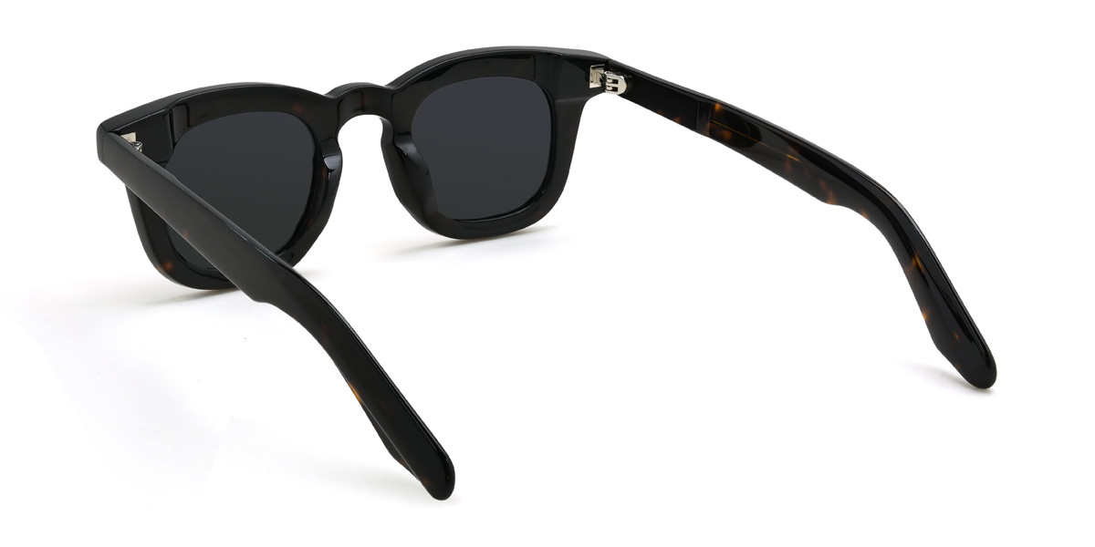 Black Tortoiseshell Grey Bryleigh Glasses - Rectangle Sunglasses