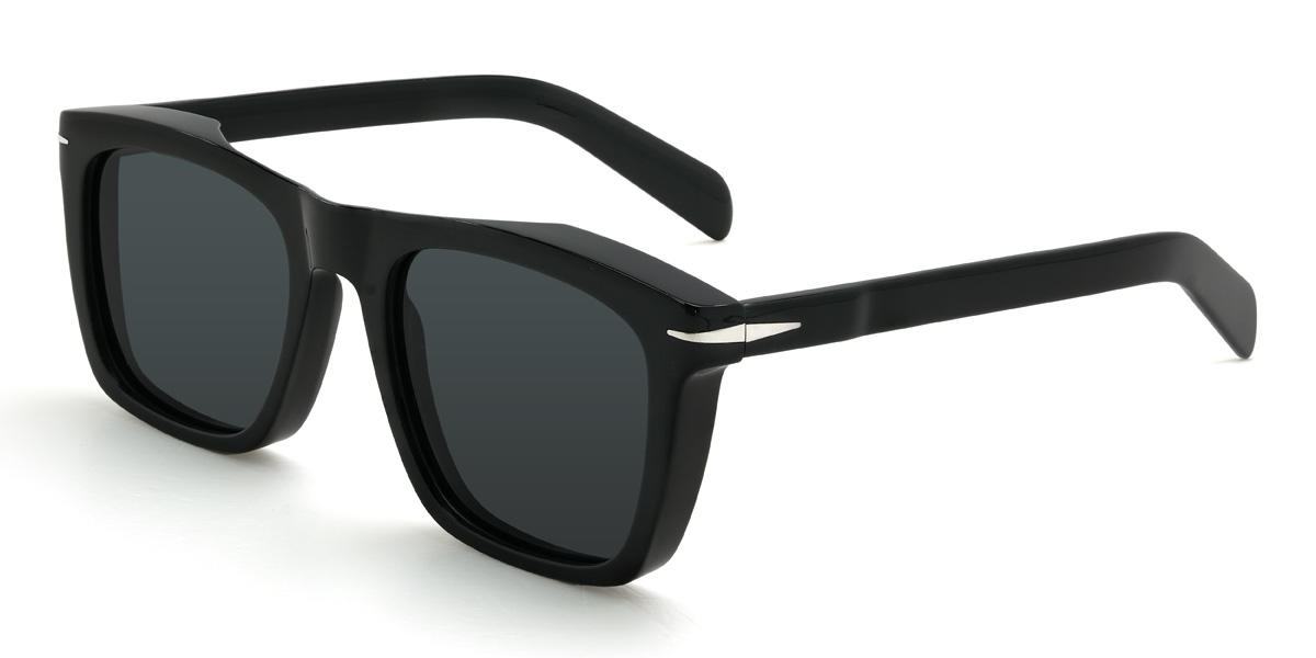 Schwarz Grau Yareli Brille - Rectangle Sunglasses