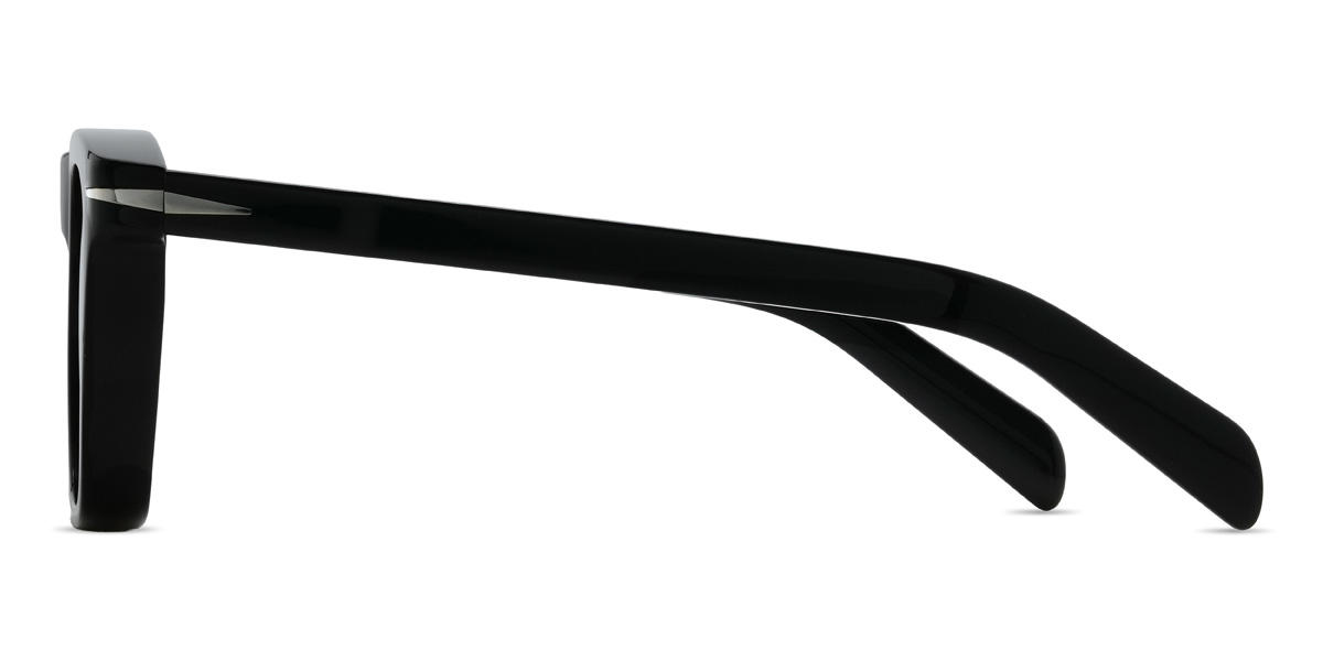 Schwarz Grau Yareli Brille - Rectangle Sunglasses