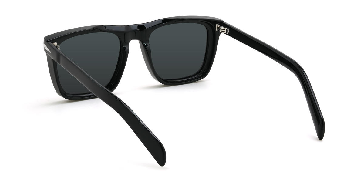 Schwarz Grau Yareli Brille - Rectangle Sunglasses