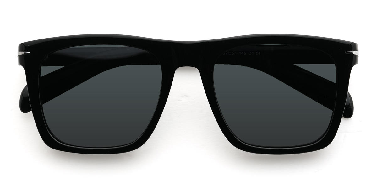 Schwarz Grau Yareli Brille - Rectangle Sunglasses