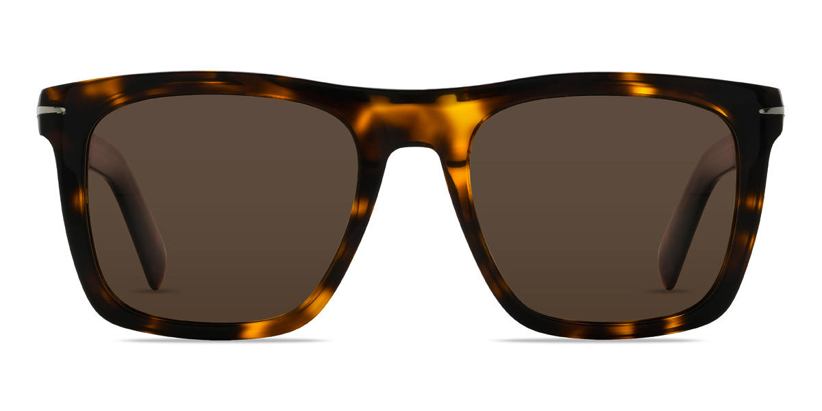 Tortoiseshell Brown Yareli Glasses - Rectangle Sunglasses
