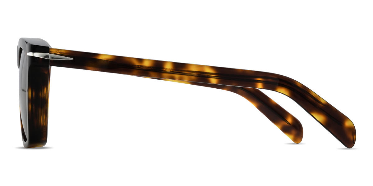 Tortoiseshell Brown Yareli Glasses - Rectangle Sunglasses