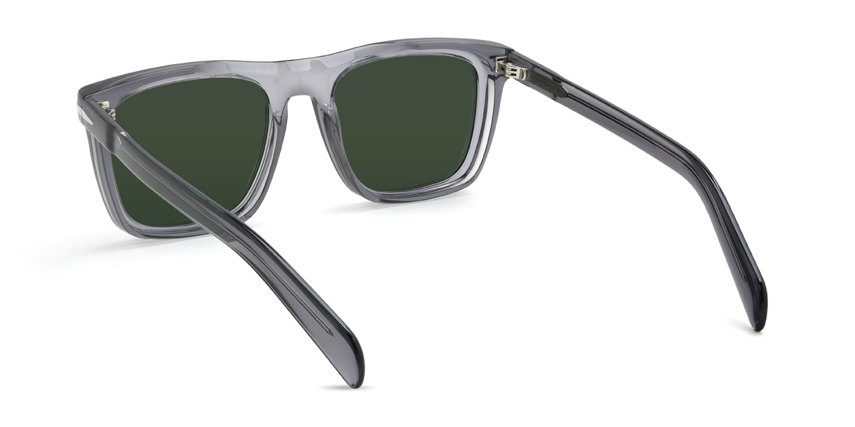 Gris Verde oscuro Yareli Gafas - Rectangle Sunglasses