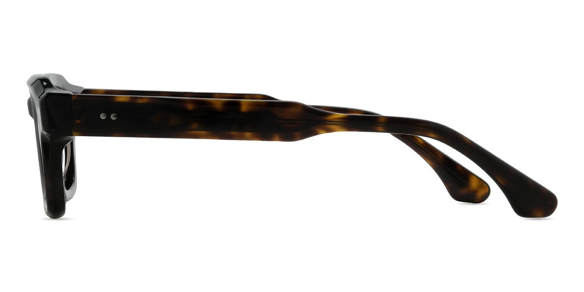 Écaille de tortue Marron Maizie Lunettes - Rectangle Sunglasses