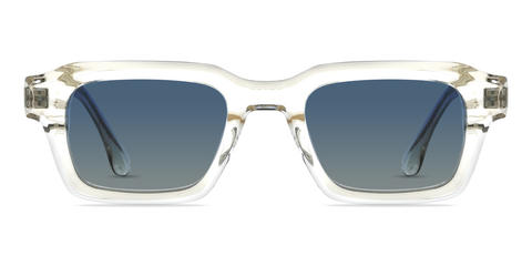 Transparente Azul degradado Maizie - Rectangle Sunglasses