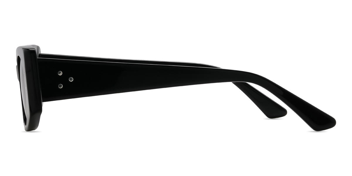 Black Grey Camdyn Glasses - Rectangle Sunglasses