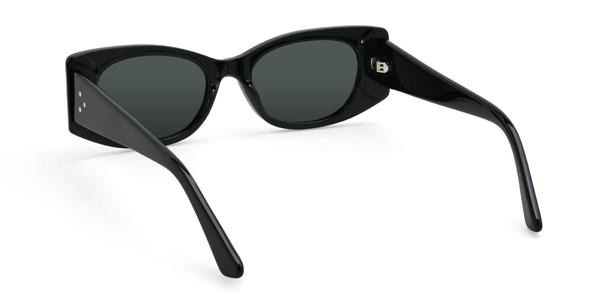Black Grey Camdyn Glasses - Rectangle Sunglasses