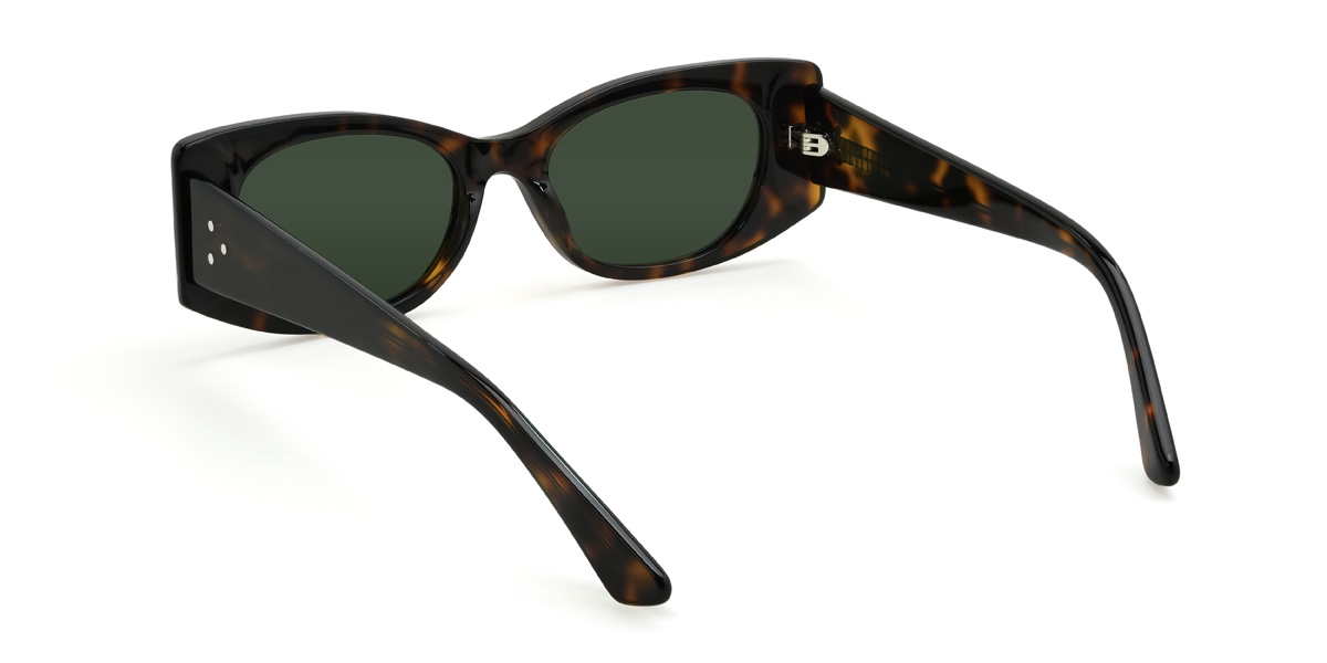 Teknősbéka sötétzöld Camdyn Szemüveg - Rectangle Sunglasses