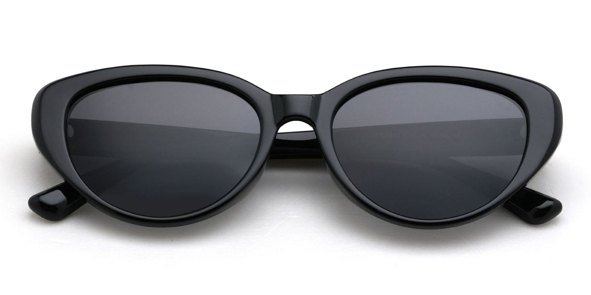Fekete szürke Yasmeen Szemüveg - Cat Eye Sunglasses
