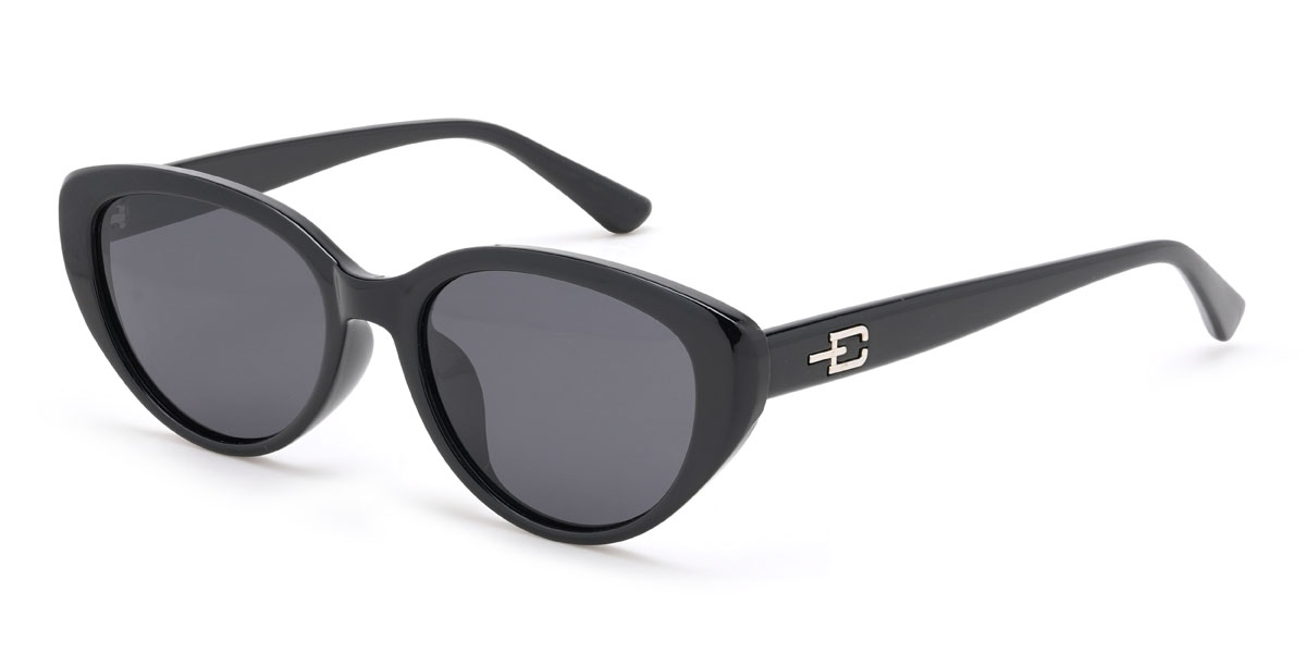 Fekete szürke Yasmeen Szemüveg - Cat Eye Sunglasses