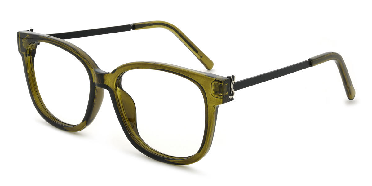 Oliv Grün Misael Brille - Square Glasses
