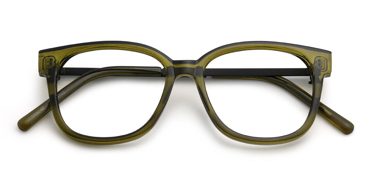 Oliv Grün Misael Brille - Square Glasses