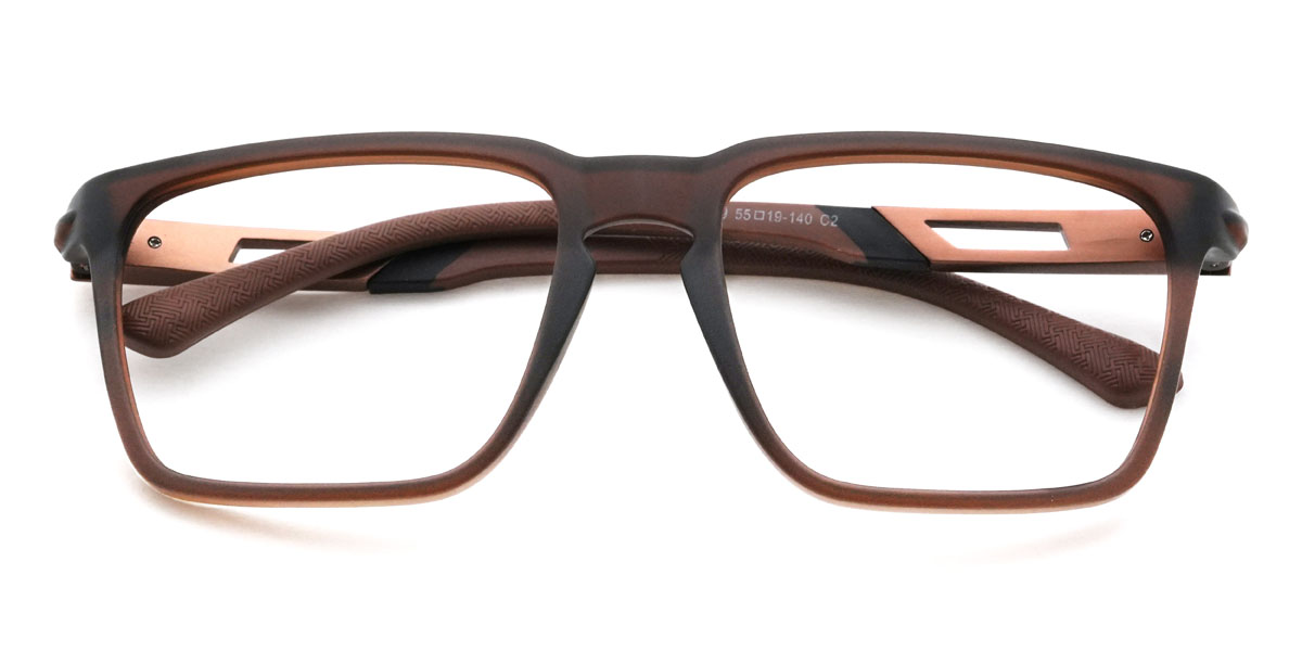 Brown Gracelynn Glasses - Rectangle Glasses