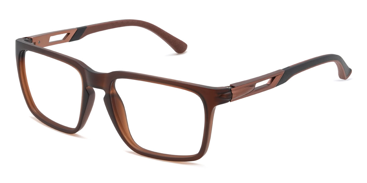 Brown Gracelynn Glasses - Rectangle Glasses