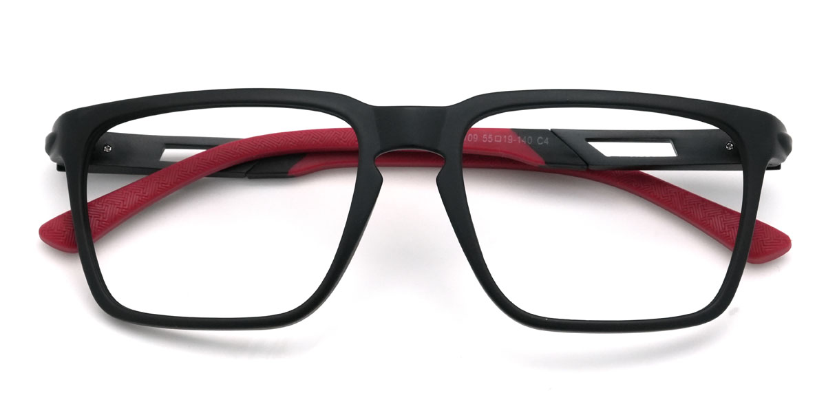 Black Gracelynn Glasses - Rectangle Glasses