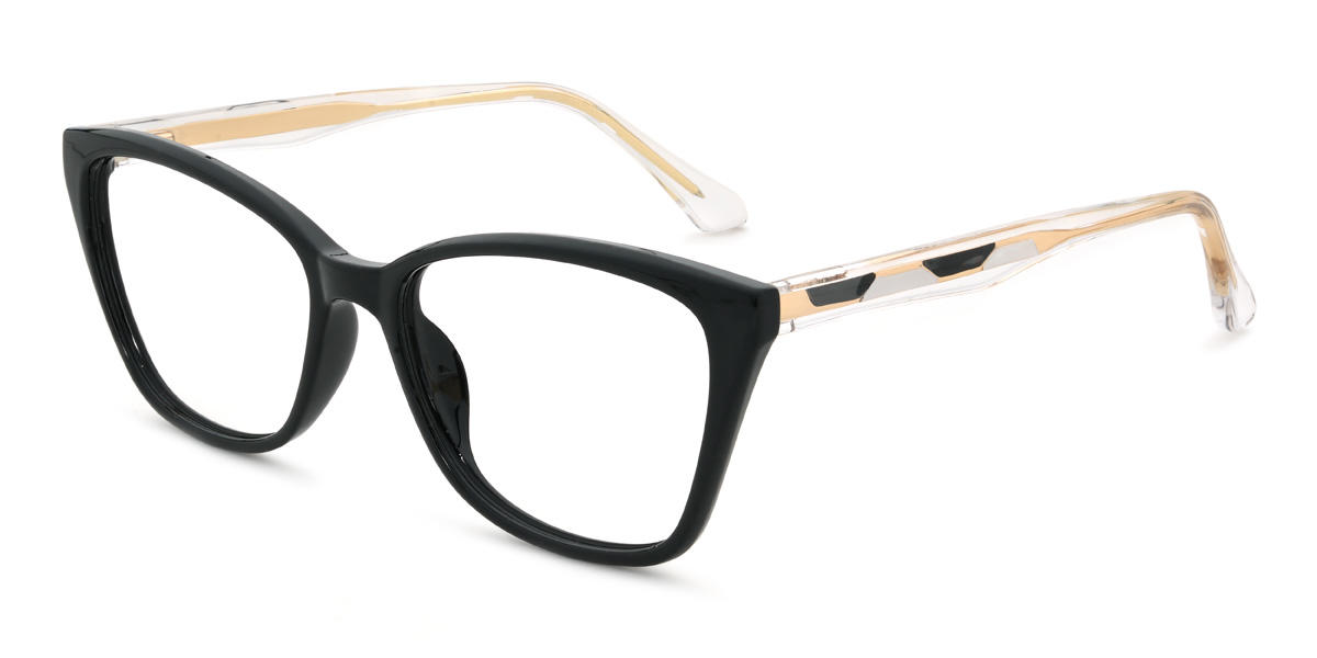 Black Kamilla Glasses - Cat Eye Glasses