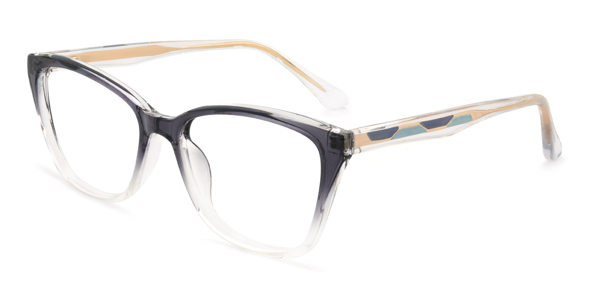 Gradient Grey Kamilla Glasses - Cat Eye Glasses