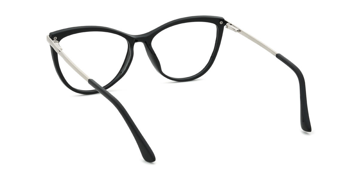 Black Marcella Glasses - Cat Eye Glasses