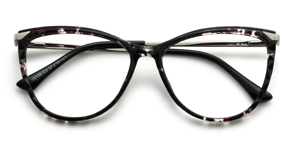 Black Tortoiseshell Marcella Glasses - Cat Eye Glasses