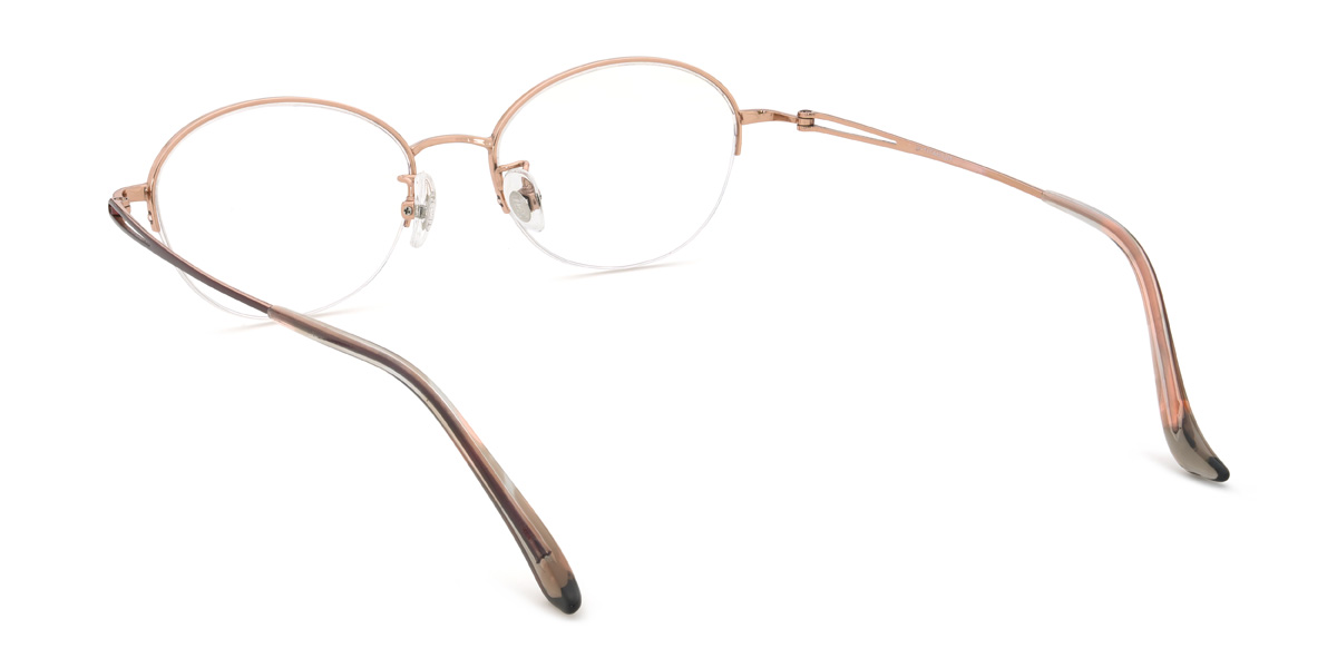 Brown Khamari Glasses - Oval Glasses