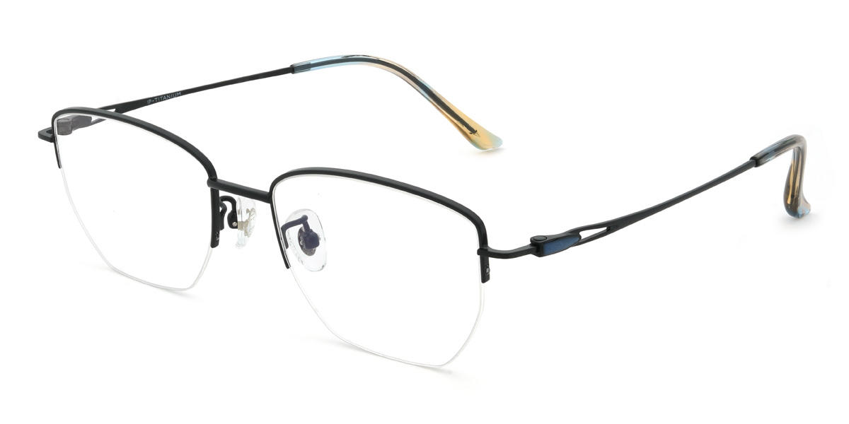 Black Judson Glasses - Rectangle Glasses