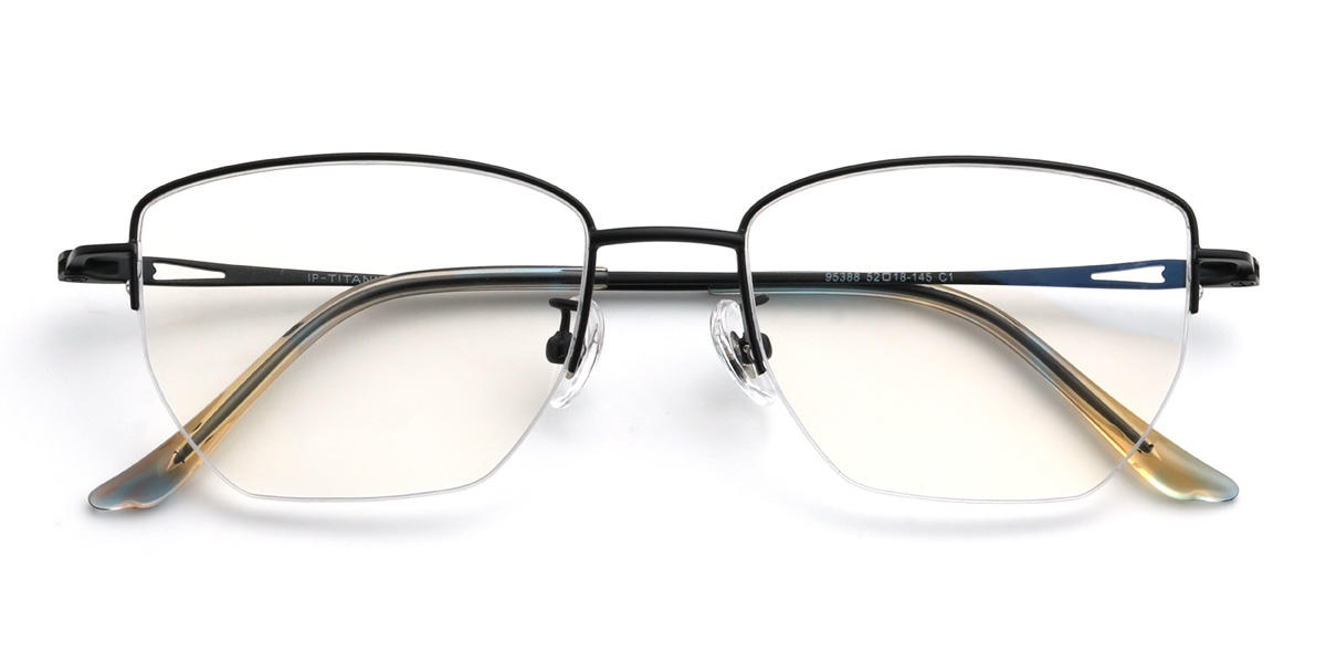 Black Judson Glasses - Rectangle Glasses