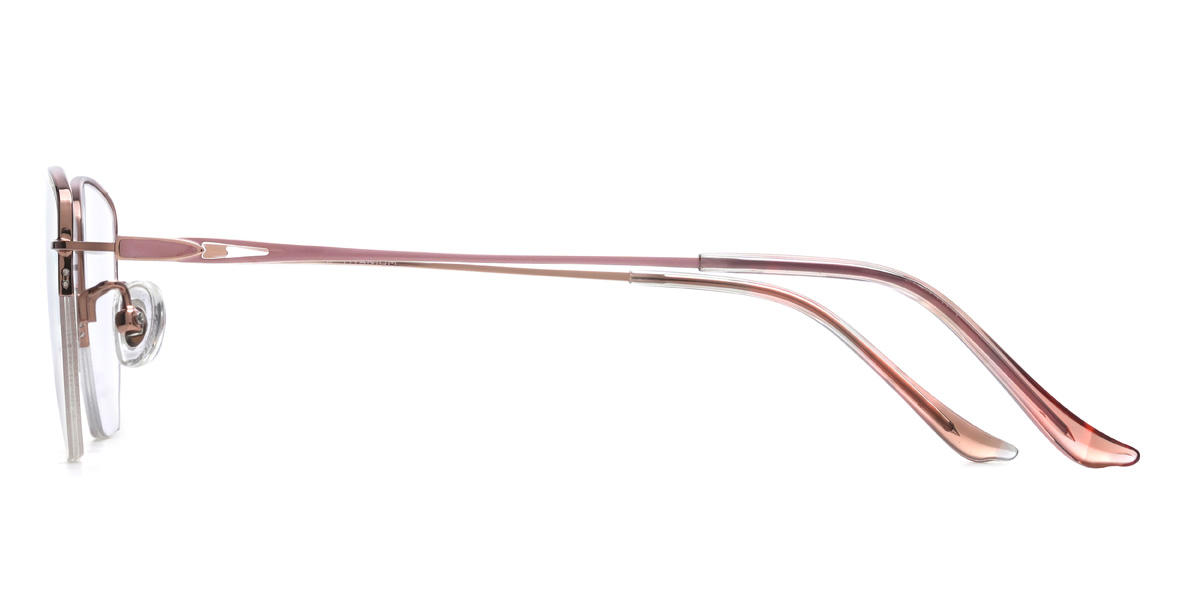 Rose Gold Judson Glasses - Rectangle Glasses