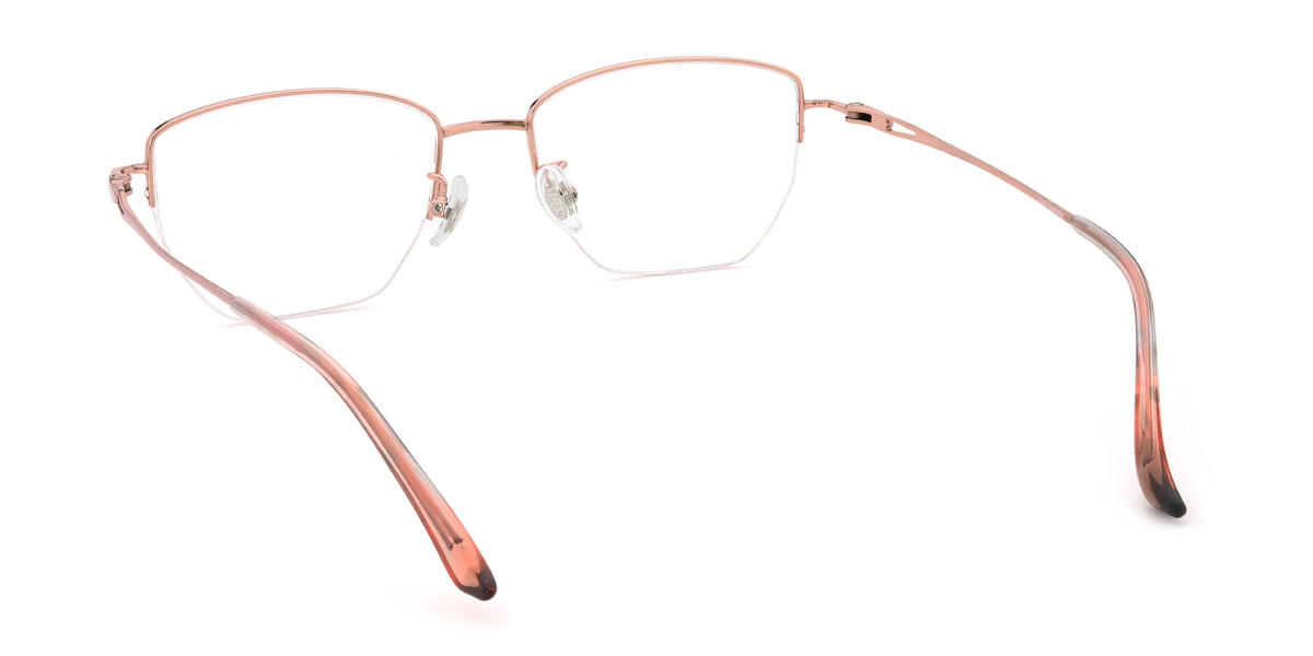 Rose Gold Judson Glasses - Rectangle Glasses