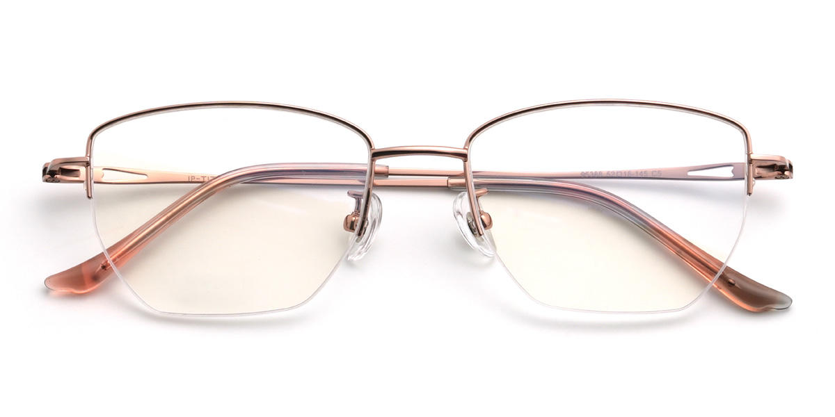 Rose Gold Judson Glasses - Rectangle Glasses