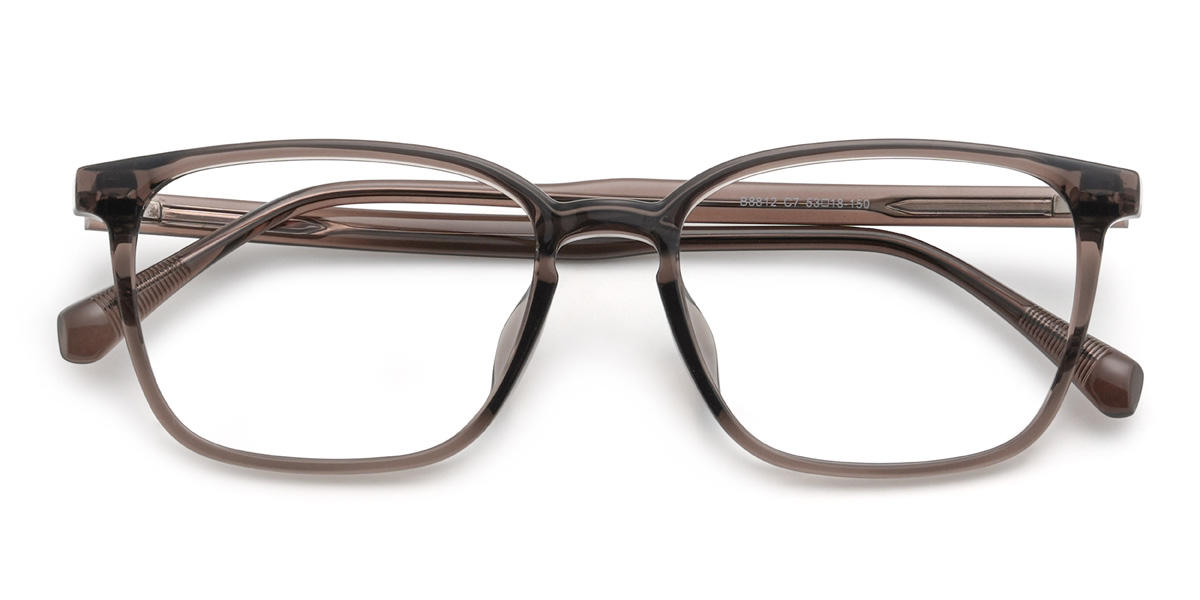 Brown Makari Glasses - Rectangle Glasses