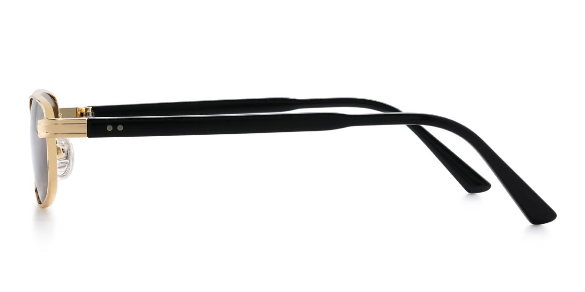 Gold Brown Raylee Glasses - Rectangle Sunglasses