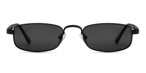 Negro Gris Raylee - Rectangle Sunglasses