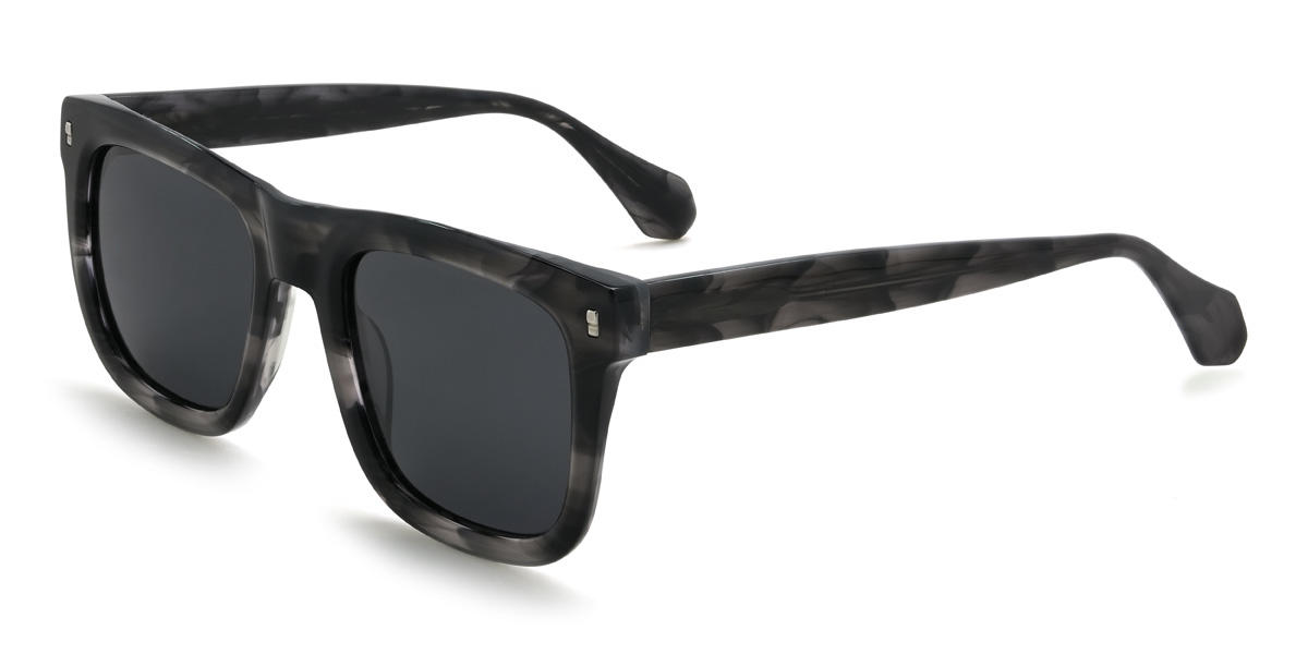 Fekete teknősbéka szürke Matheo Szemüveg - Square Sunglasses